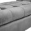 Living And Home (Grey) Ottoman Bed End Sofa Couch Chair Footstool 5