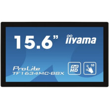 iiyama ProLite TF1634MC-B8X touch screen monitor 39.6 cm (15.6") 1920 x 1080 pixels Multi-touch Multi-user Black