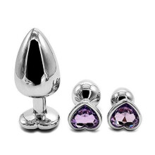 Lukay 3 Stuck amal Perlen Kristall Schmuck Herz B-utt Plug Stimulation Six Toys Dido Edelstahl Amal Plu