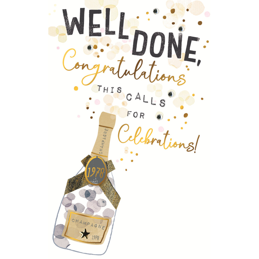 Second Nature Celebrations Embellished Congratulations Greeting Card Words To Cherish Cards
