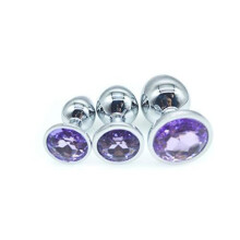 AB169-3Pcs/Set Stainless Steel nles Heart Shaped Trainer Kit-Jewelry Btt Pl'ugs Beads Massage Toys Jeweled Back Massage Toys Btt Pl'ugs Beads Massage