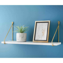 Metal Wall Hanging Wired Floating Smart Unique 80cm Shelf Style Storage Deco G-0426
