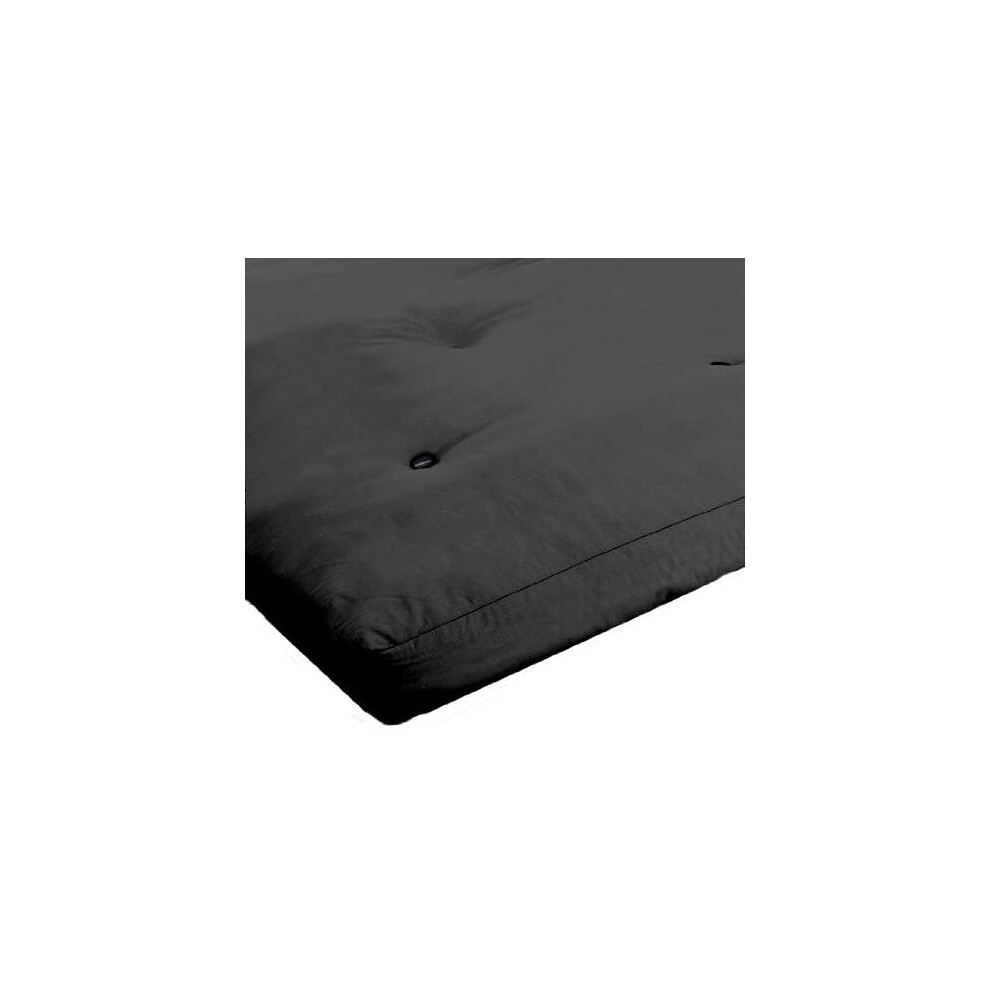 (Black) 3 Seater Reflex Foam Futon Mattress Only