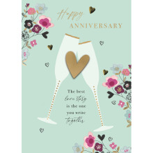 The Best Love Story Embellished Anniversary Greeting Card Just To Say Cards