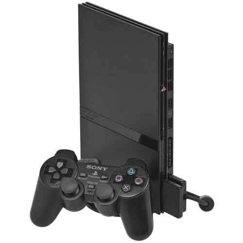 Refurbished Playstation Sony Playstation 2 PS2 Slimline Black Console