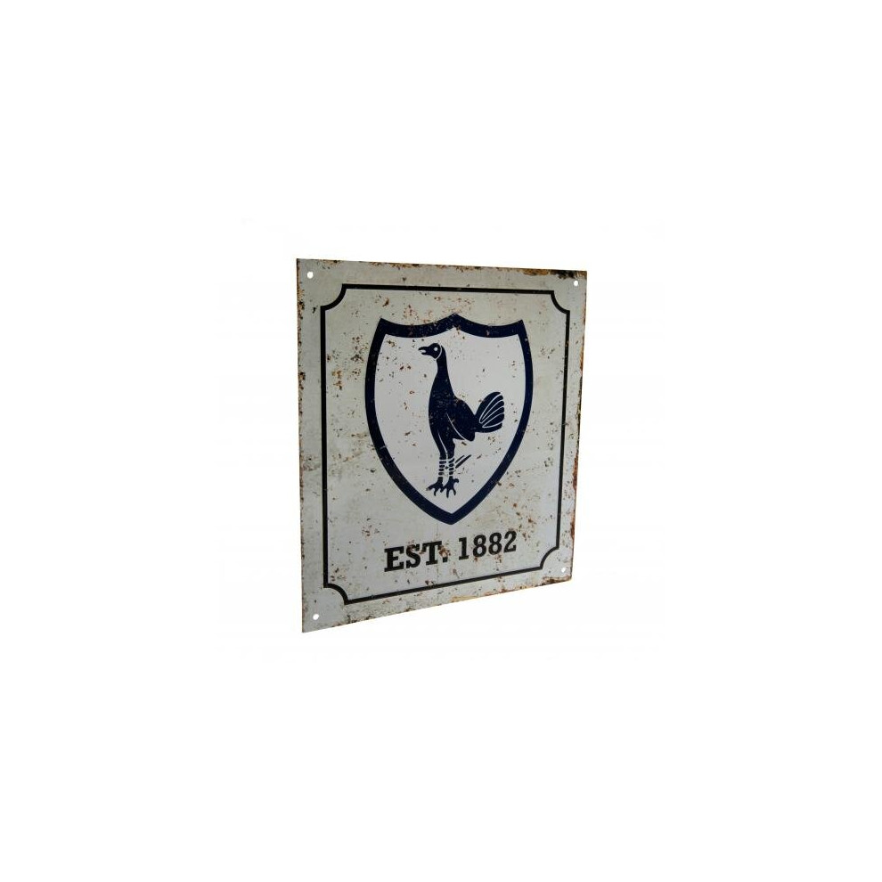 Taylors Football Souvenirs Tottenham Hotspur Fc Retro Logo Sign