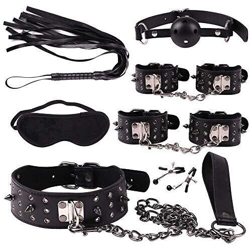 ? Gothic Leather Kit Luxury Toy for Home Use 7PCS
