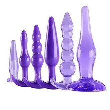 WH-SHMD 6 Different Sizes of Purple Silicone Items Suitable for Couples B089GQLKBD