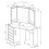 (White) Corner Dressing Table Vanity Set with Mirrors Grade B 7