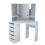 (White) Corner Dressing Table Vanity Set with Mirrors Grade B 4
