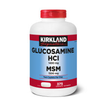Kirkland Signature Glucosamine HCI 1400 mg & MSM, 375 Caplets