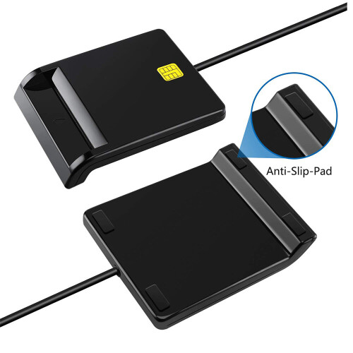 USB Smart Card Reader Common Access CAC ID IC ATM Bank Card Cloner 1