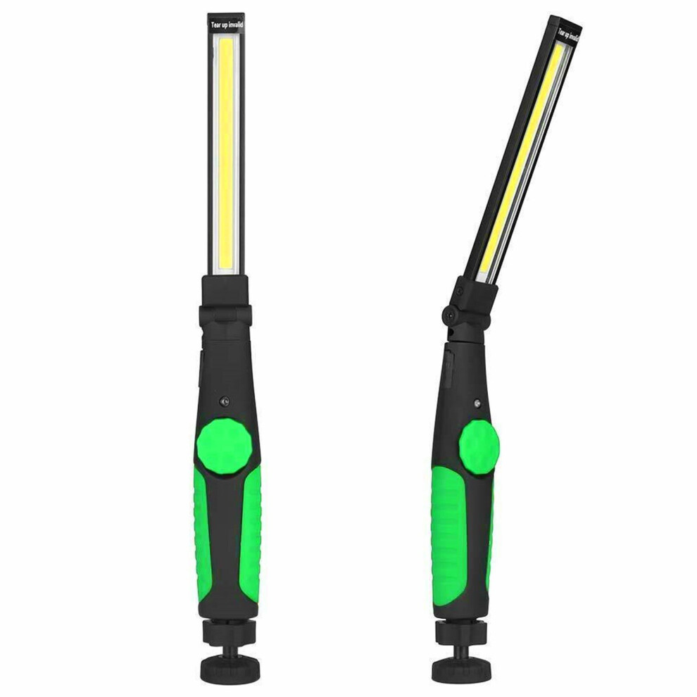 (Green) Cob Led Work Light Rechargeable Torch Lamp 741938426967