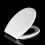 Heavy Duty Toilet Seat Soft Close White Oval Shape Quick Release Fixing Hinges 10