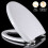Heavy Duty Toilet Seat Soft Close White Oval Shape Quick Release Fixing Hinges 4