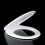 Heavy Duty Toilet Seat Soft Close White Oval Shape Quick Release Fixing Hinges 3