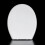 Heavy Duty Toilet Seat Soft Close White Oval Shape Quick Release Fixing Hinges 6