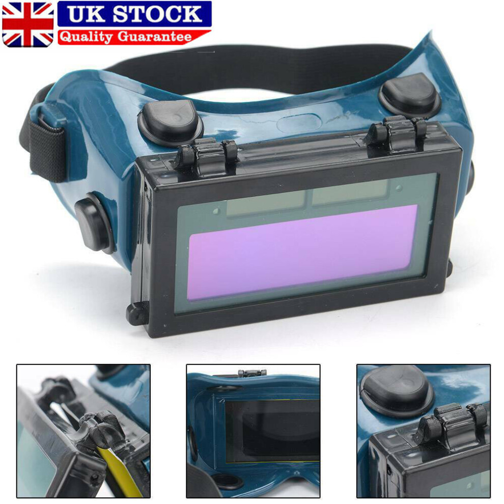 Auto Darkening Lcd Welding Goggles Solar Glasses Helmet Eye Protection 114738386524