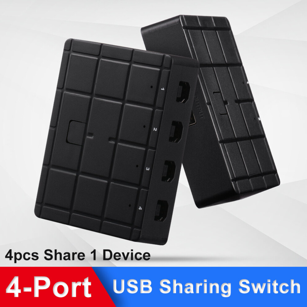 (4 Ports) Usb Device Sharing Switcher Box For Scanner Printer 7381457027202