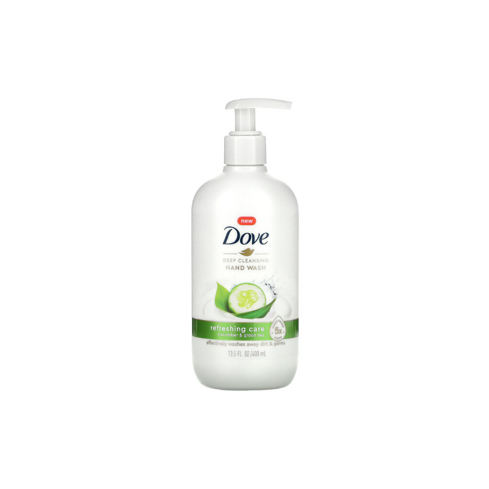 Dove, Deep Cleansing Hand Wash, Cucumber & Green Tea, 400ml