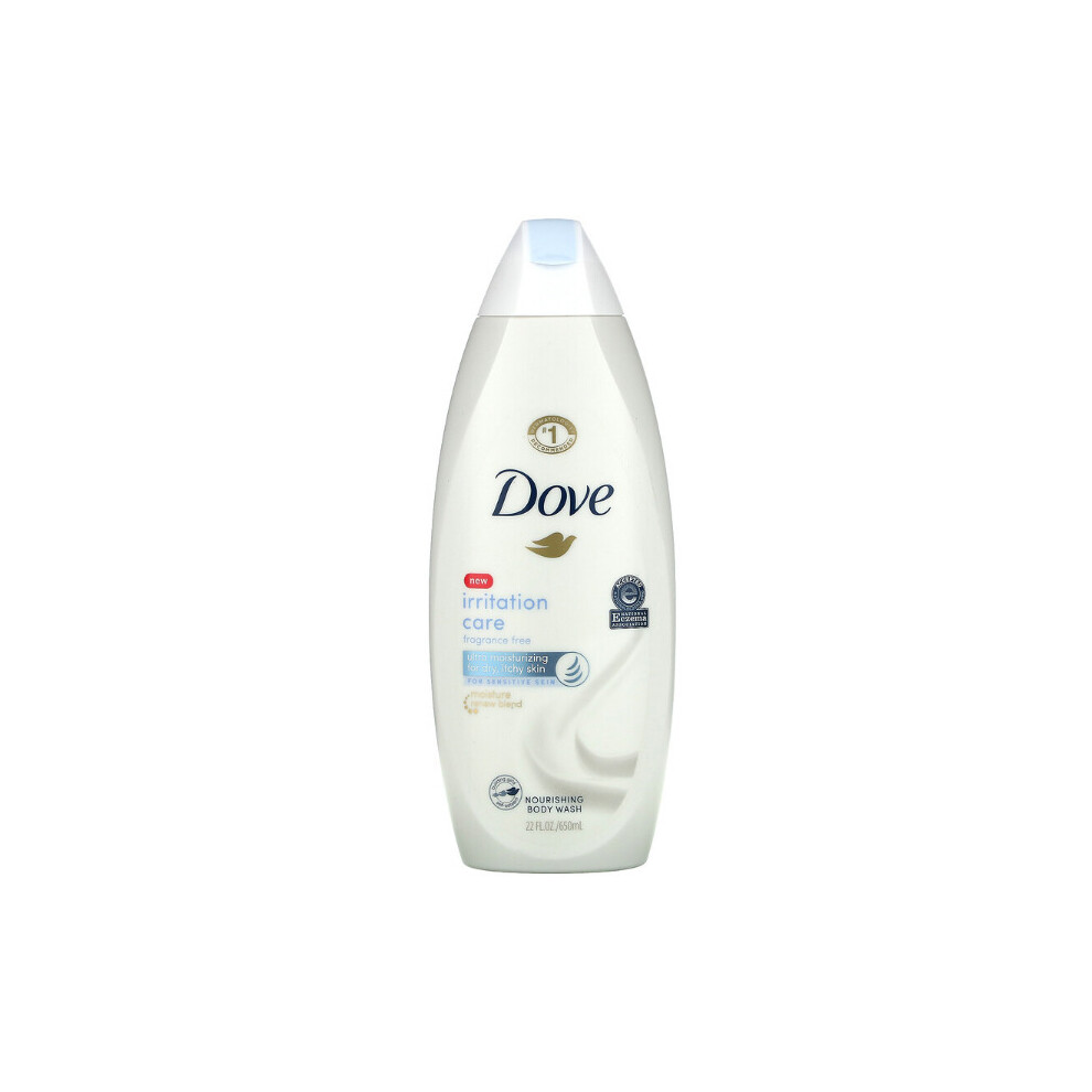 Dove, Nourishing Body Wash, Irritation Care, Fragrance Free, 650ml