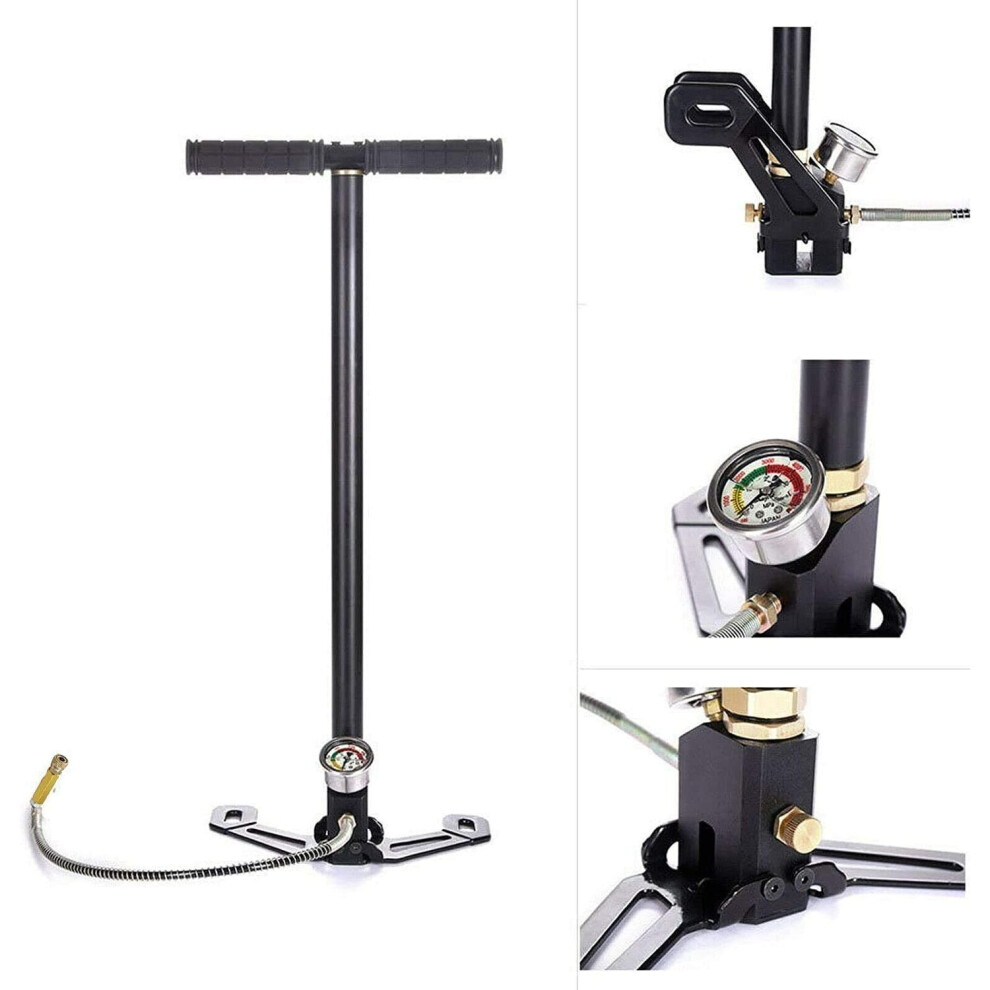 Hand pump 4500Psi High Pressure 3-Stage Air Gun Rifle Pump Filling Stirrup Charger PCP Hand Pump Airguns