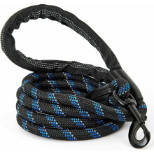 (Blue ) Dog Leads Rope 5Ft Adjustable Soft Padded Reflective Retractable Training Leash.