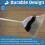 Soft Angled Indoor Kitchen Broom with Telescopic Handle, Silver - 78-132cm, Angled Head, 102789 3