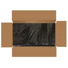 (Black) Premium Square Bin Liners ~ 500 Bags