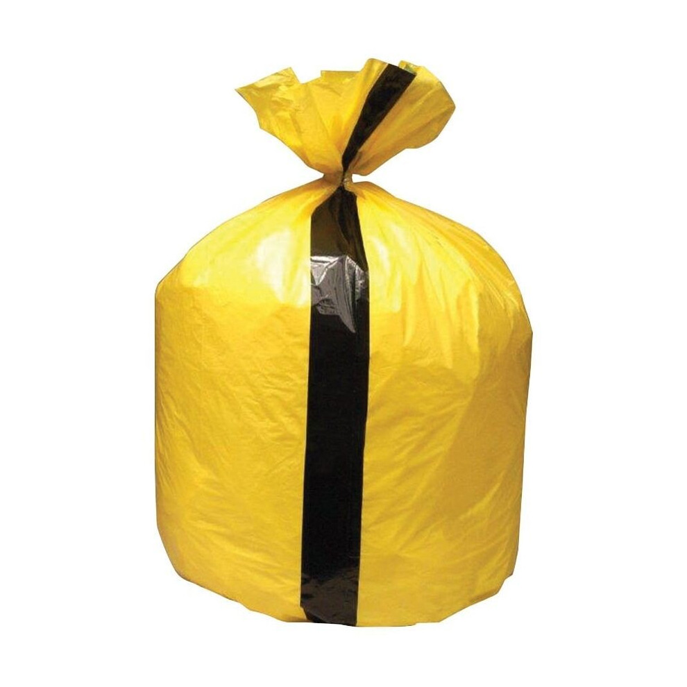 Tiger Stripe Refuse Sacks Yellow  ~ 200 Sacks