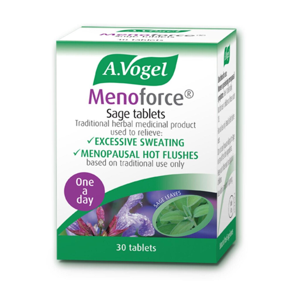 A.vogel Menoforce Sage - 30 Tablets: Herbal Support For Menopausal Symptoms