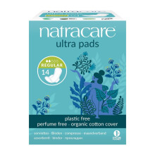 Natracare, Serviettes Ultra, Couverture en Coton Bio, Régulier, 14 Serviettes