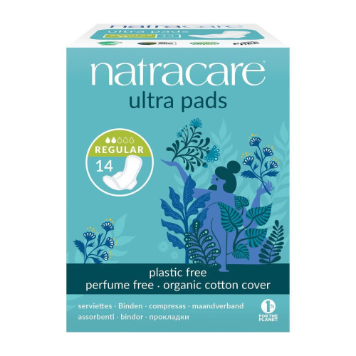 Natracare, Ultra Binden, Bio-Baumwoll-Decke, Normal, 14 Binden