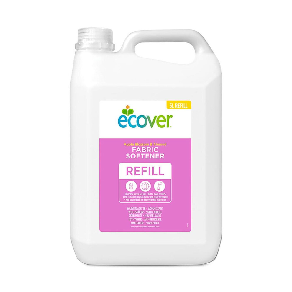 Ecover  Fabric Softener - Apple Blossom & Almond 5Ltr