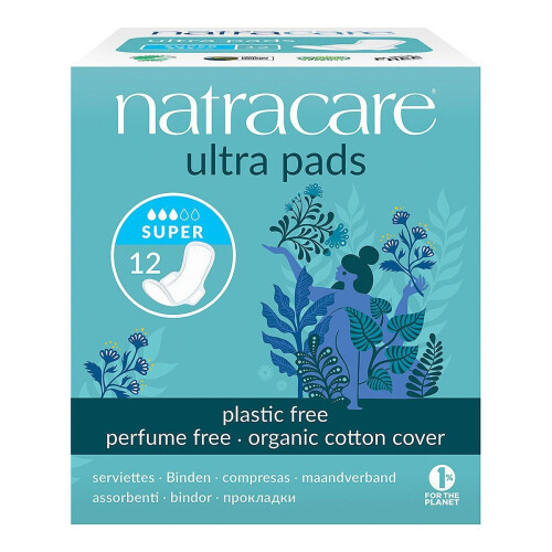 Natracare, Ultra Binden, Bio-Baumwoll-Decke, Super, 12 Binden