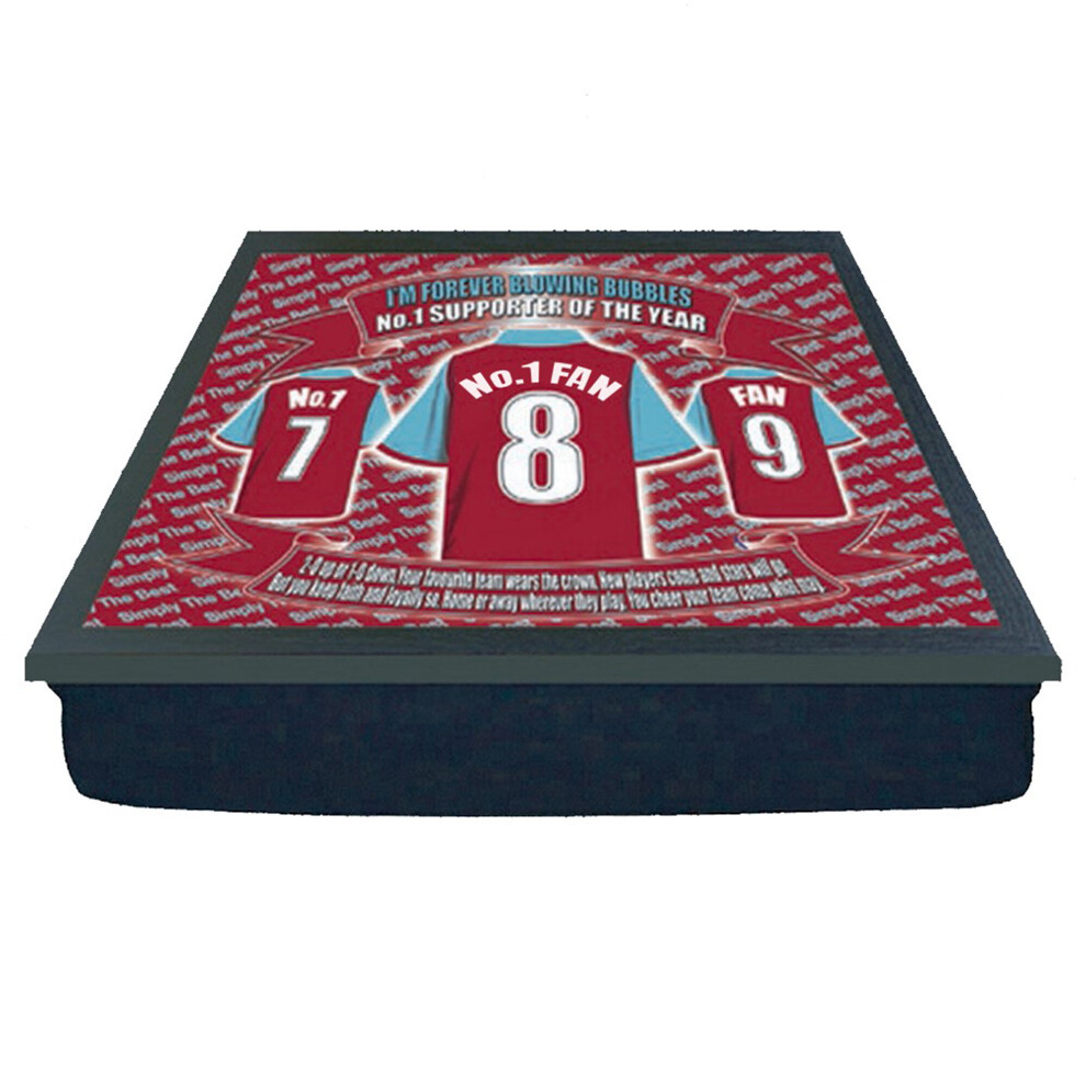 Personalised Gift Products West Ham United Cushion Lap Tray Football Shirt Gift