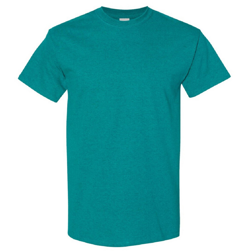 (S, Antique Jade Dome) Gildan Mens Heavy Cotton Short Sleeve T-Shirt