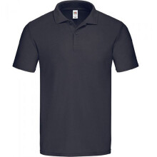 (3XL, Deep Navy) Fruit of the Loom Mens Original Pique Polo Shirt