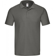 (3XL, Light Graphite) Fruit of the Loom Mens Original Pique Polo Shirt
