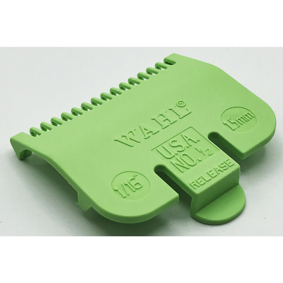 Genuine Wahl No. 0.5 Hair Clipper Guide Attachment 1.5mm 1/16" Lime