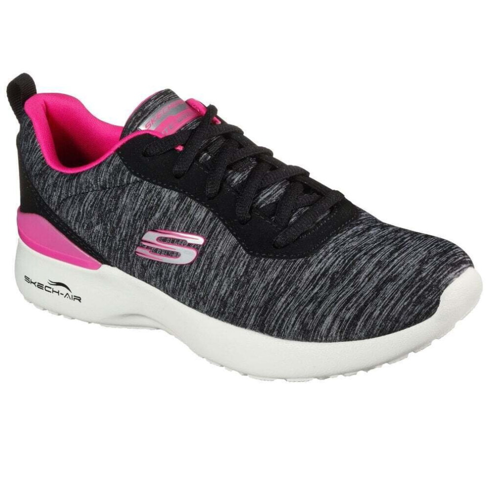 (3 UK, Black/Hot Pink) Skechers Womens/Ladies Skech-Air Dynamight Paradise Waves Sports Trainers