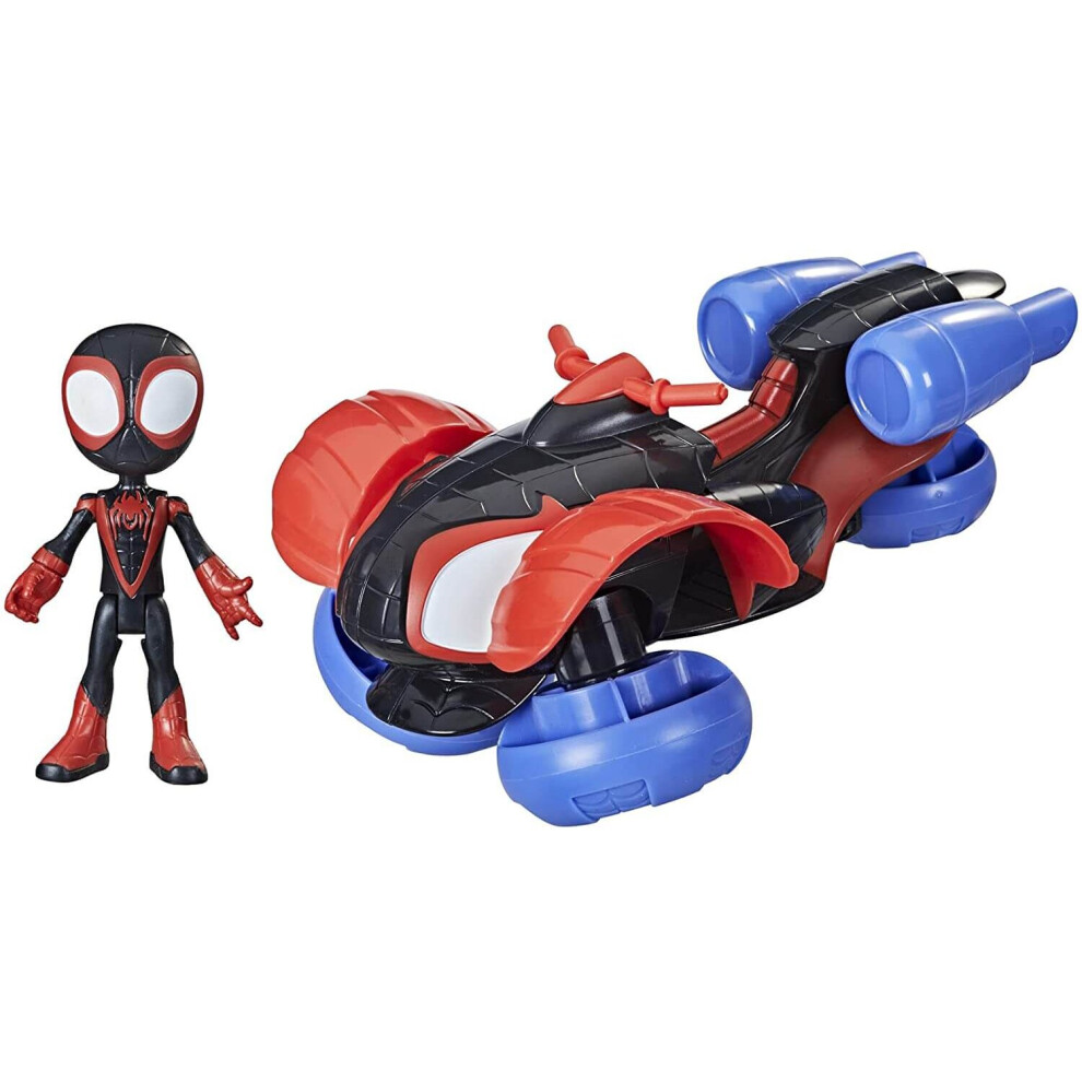 Marvel Spidey And His Amazing Friends 2-In-1 Miles Morales Techno Racer Toy