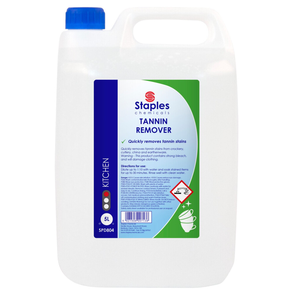 Staples Tannin Remover - 2x5ltr