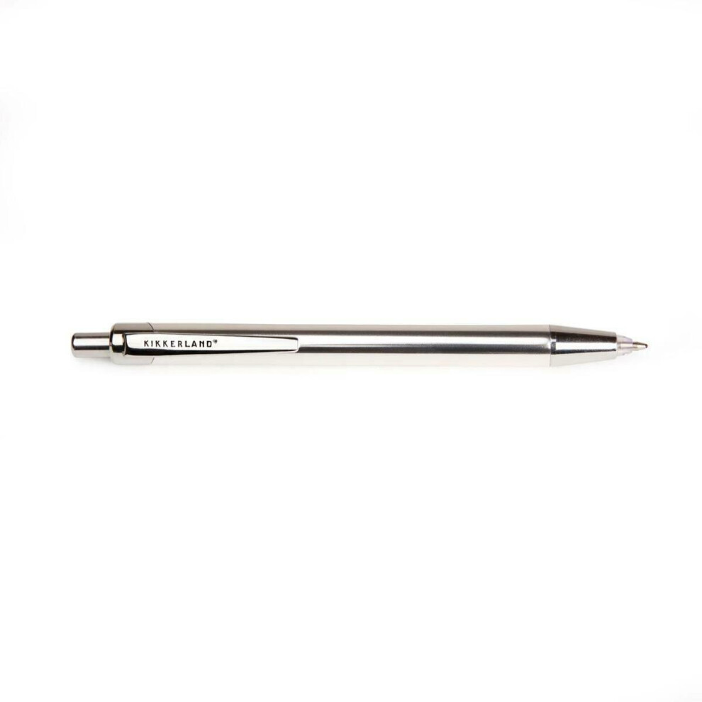 Kikkerland Novelty Led Light Tip Black Ink Ballpoint Flashlight Pen