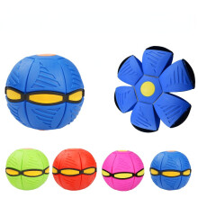 (PINK) Flying UFO Flat Throw Disc Ball Toy Kid Outdoor Garden Football Game