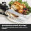 Tower Tower Electric Knife Food Slicer Kitchen Slicing with Fork Black Case Storage 4