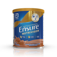 Ensure NutriVigor Shake Chocolate 400g - Gluten Free, Vegetarian Nutritional Shake for Muscle & Bone Support, Energy & Fatigue Reduction