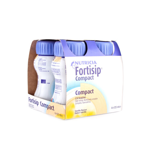 Fortisip Feeding Supplement Compact Vanilla 4 x 125ml