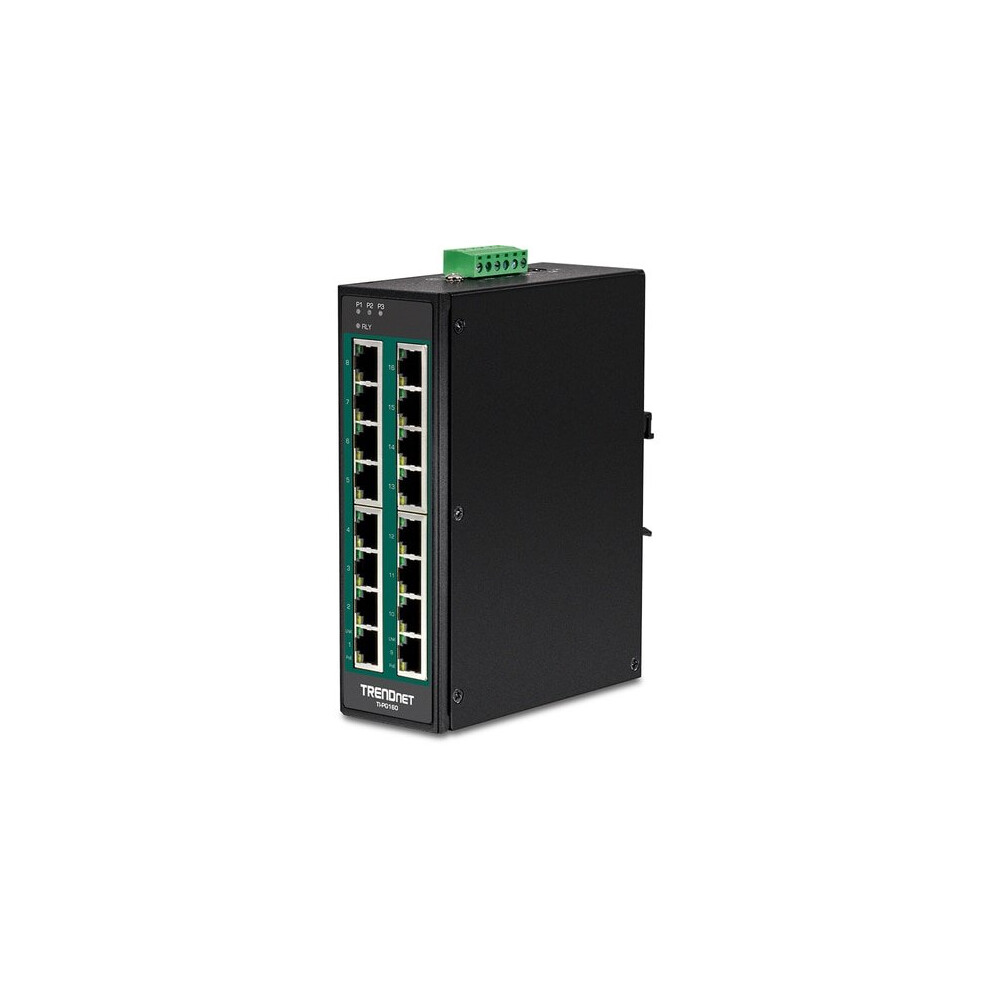 Trendnet Ti-Pg160 Network Switch Unmanaged Gigabit Ethernet (10/100/1000) Power Over Ethernet (Poe) Black 710931161618