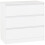 Seconique (White) Malvern 3 Drawers Chest in Black/Grey/White/Oak 1